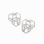 LARGE INTERLACED HEXAGON EARRINGS | ARETES HEXAGONOS ENTRELAZADOS GRANDE