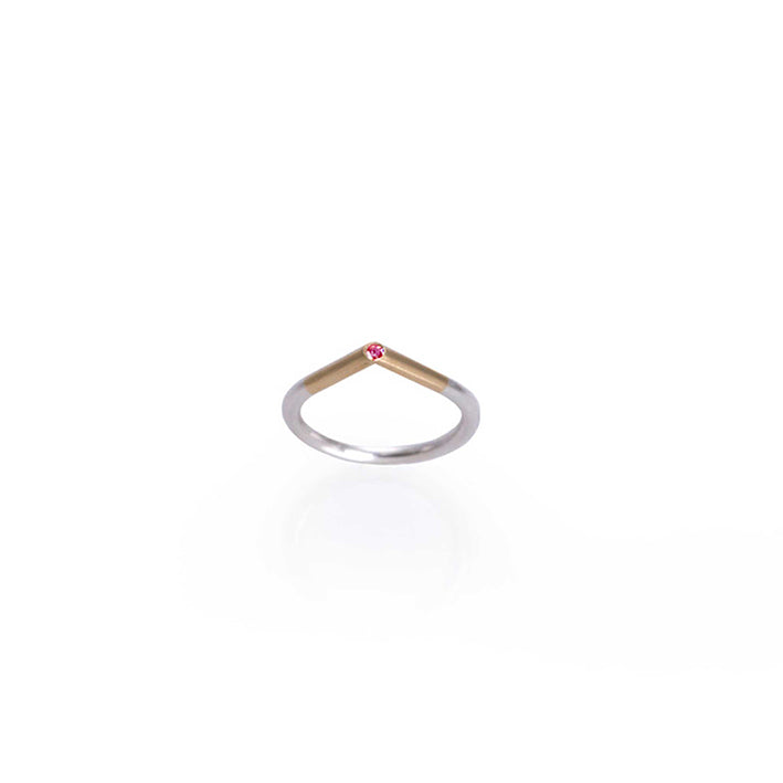 ANILLOS PUNTA DE PLATA Y ORO