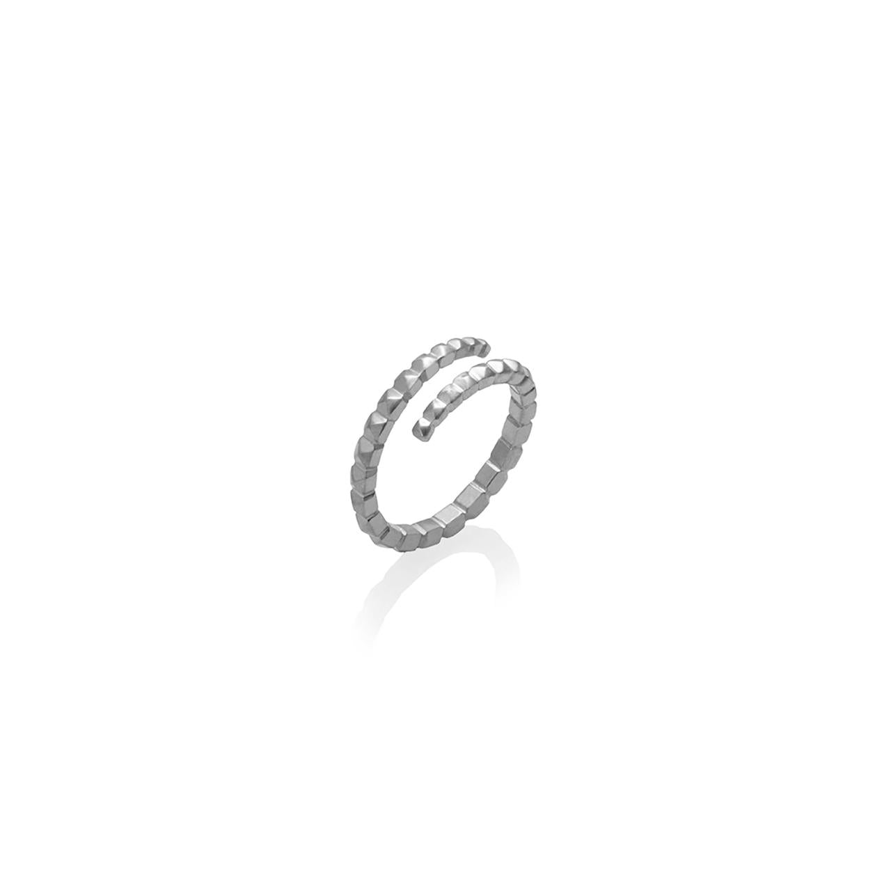 Anillo serpiente taches en plata 925