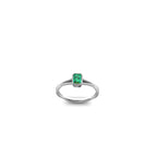 ANILLOS ENTRELAZADOS CON ESMERALDA