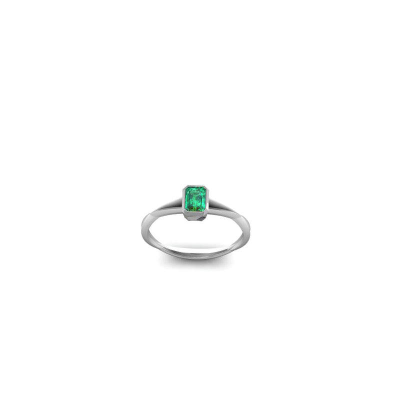 ANILLOS ENTRELAZADOS CON ESMERALDA