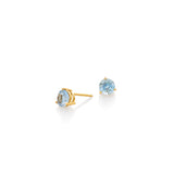 ROUND AQUAMARINE EARRINGS | ARETES CON AGUAMARINAS REDONDAS