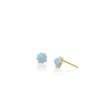 SUGAR LOAF AQUAMARINE EARRINGS | ARETES CON AGUAMARINAS SUGAR LOAF