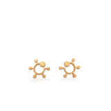 SPRIRAL CURVES AND POINTS EARRINGS | ARETES ESPIRAL CURVAS Y PUNTOS