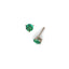 ROUND EMERALD EARRINGS | ARETES CON ESMERALDAS REDONDAS