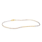 Collar piedra luna Rainbow con secuencia de hematita