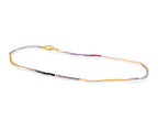 MULTICOLORED SAPPHIRE SEQUENCE NECKLACE