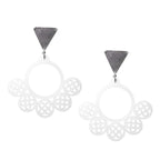 Aretes nariguera precolombina GR en acrílico