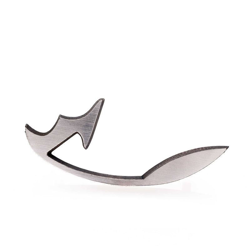 Broche hoja FLW en plata 925, vista frontal. Joyería de autor, hecho en Colombia por Mariana Shuk.