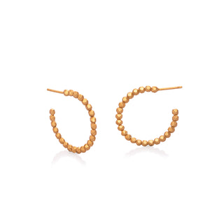 HOOP EARRINGS STUDS 28mm| CANDONGAS TACHES 28mm