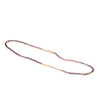 Collar secuencia turmalina rosada, miyuki, broche vermeil, foto con vista frontal. Joyería artesanal inspirada en equilibrio y color. Diseños exclusivos, hecho en Colombia por Mariana Shuk.