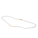 Collar piedra luna Rainbow con secuencia de hematita